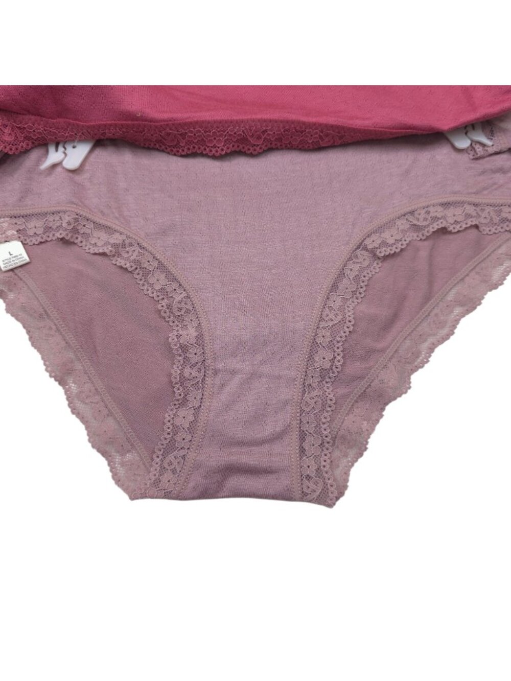 Laura Ashley Womens 5-Pack Super Soft Lace Trim Panties Briefs Size Large - Picture 8 of 15